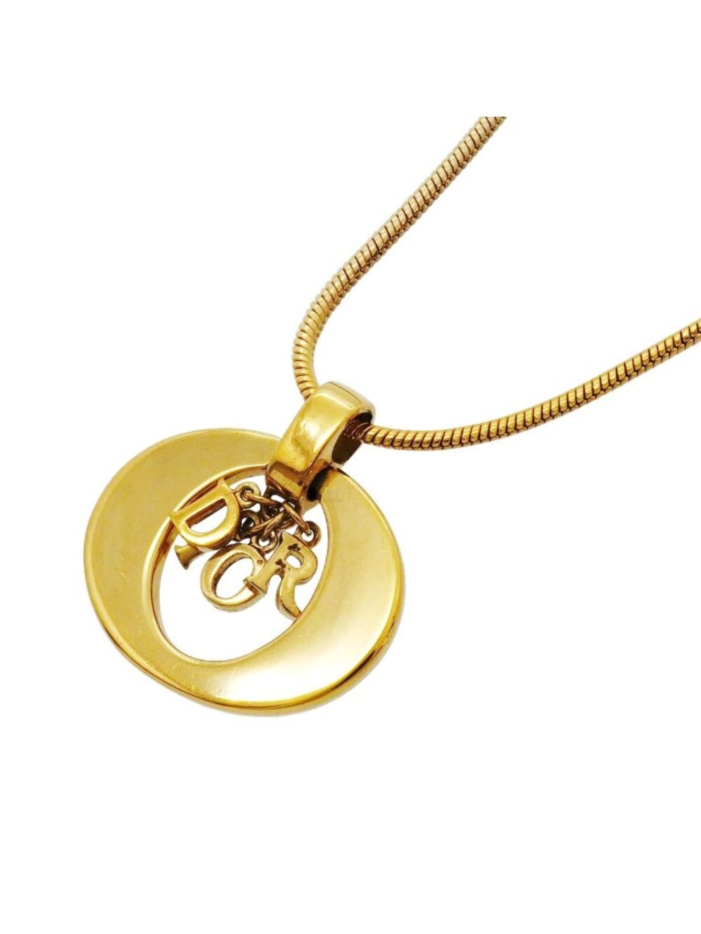 Dior Necklace Logo Gold Plated